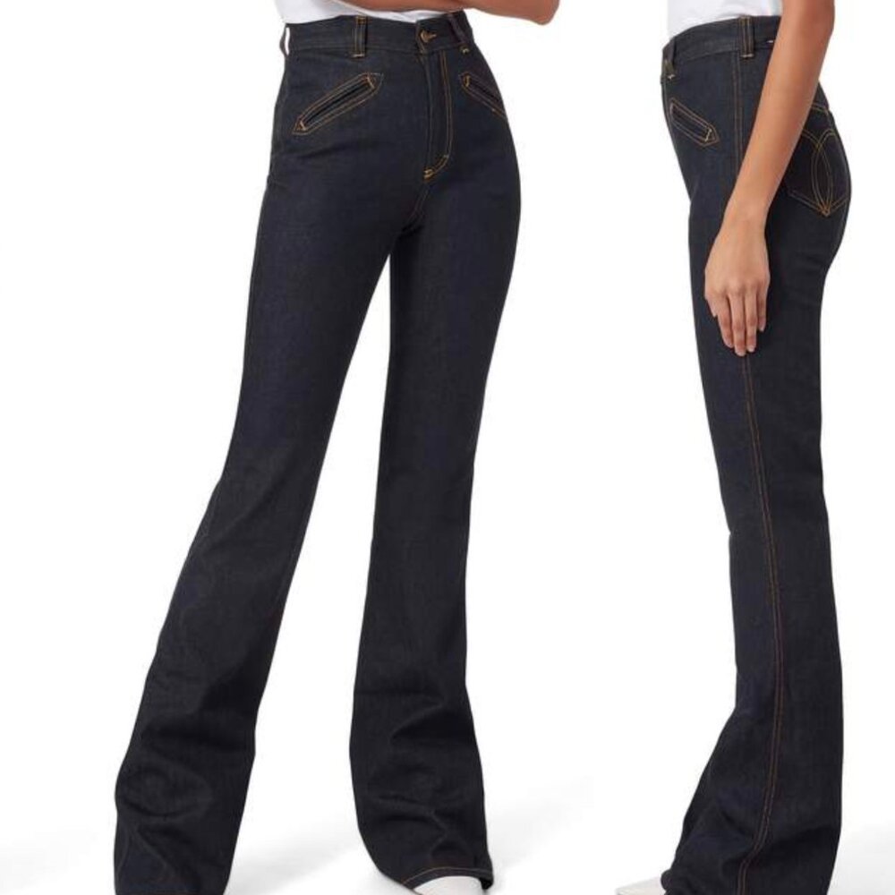 FIORUCCI HIGH-RISE EDIE BOOTCUT JEANS size 27